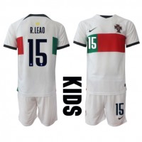 Camisa de Futebol Portugal Rafael Leao #15 Equipamento Secundário Infantil Mundo 2022 Manga Curta (+ Calças curtas)